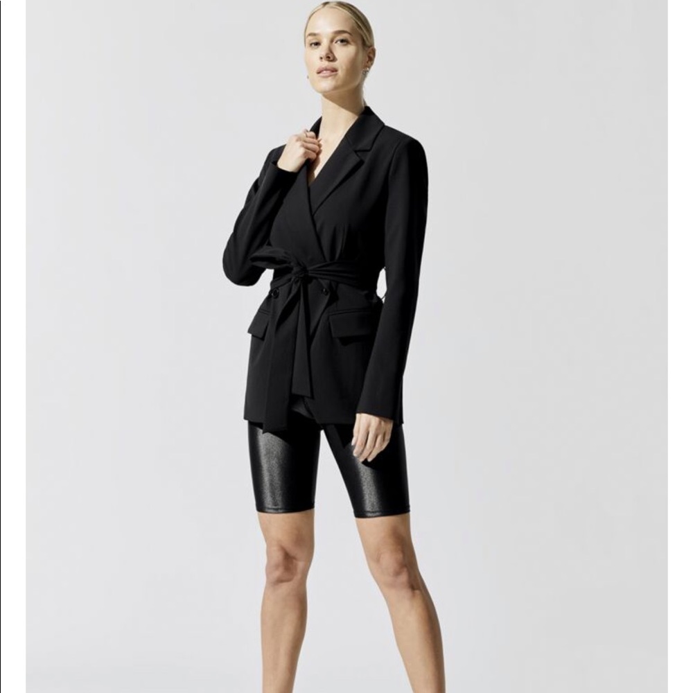 Carbon38 Belted Stretch Blazer